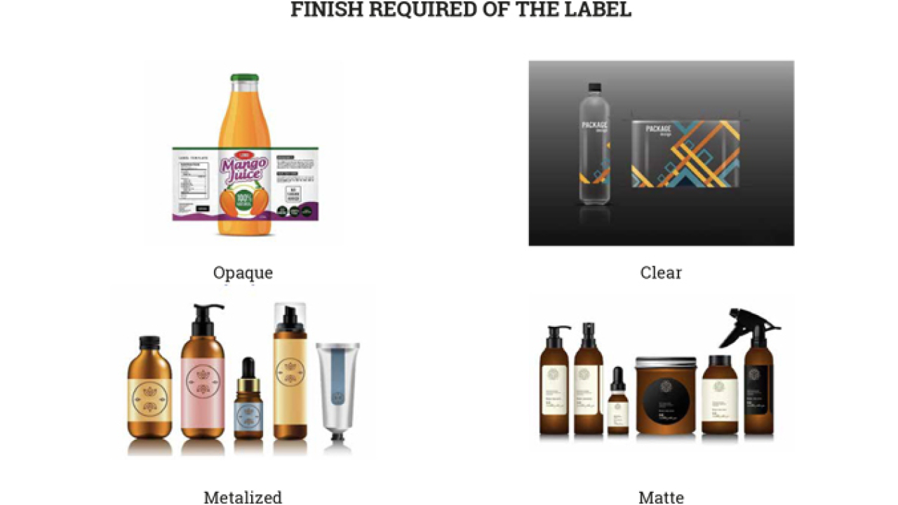 Identification and characteristics of PSA label materials