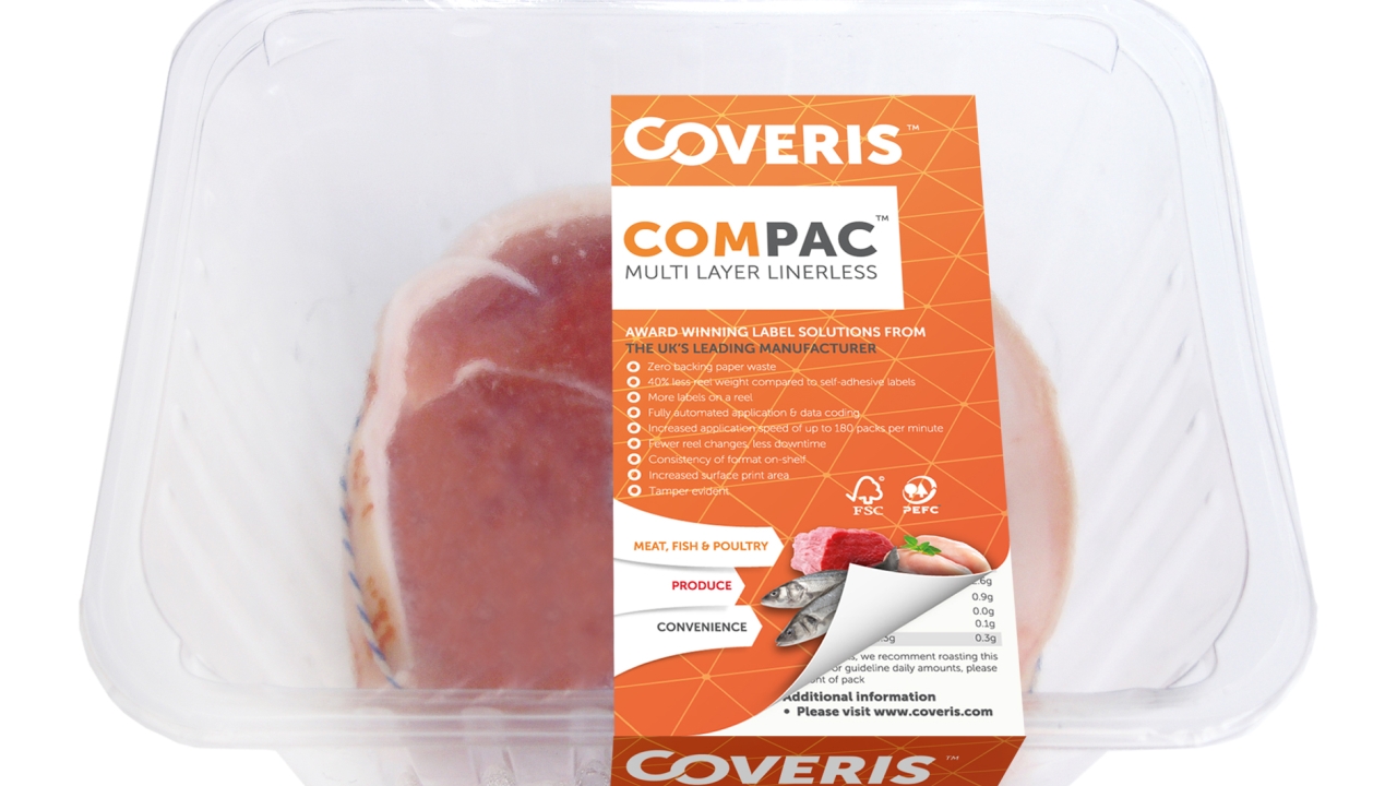 Compac Linerless is a world first that combines functional and commercial benefits whilst supporting new food information regulations via extensive surface area printing capabilities Compac Linerless is a world first that combines functional and commercial benefits whilst supporting new food information regulations via extensive surface area printing capabilities