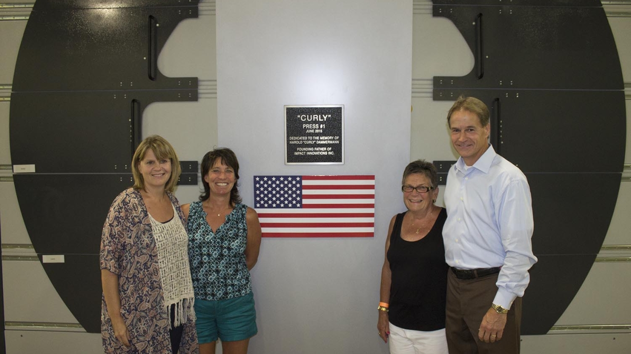 'Curly' and the Dammerman family, including current president and CEO John (right)