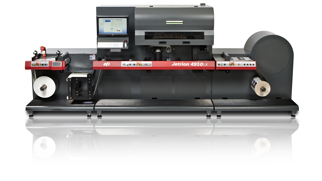EFI is showcasing its Jetrion 4950LX LED press at Labelexpo Europe 2015 EFI is showcasing its Jetrion 4950LX LED press at Labelexpo Europe 2015