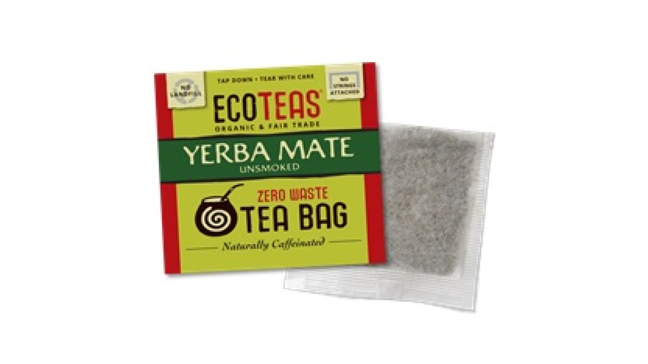 To extend its sustainability efforts to the entire tea bag line, EcoTeas removed the tags, strings and staples of its single-serve tea bags, and introduced overwraps produced from NatureFlex
