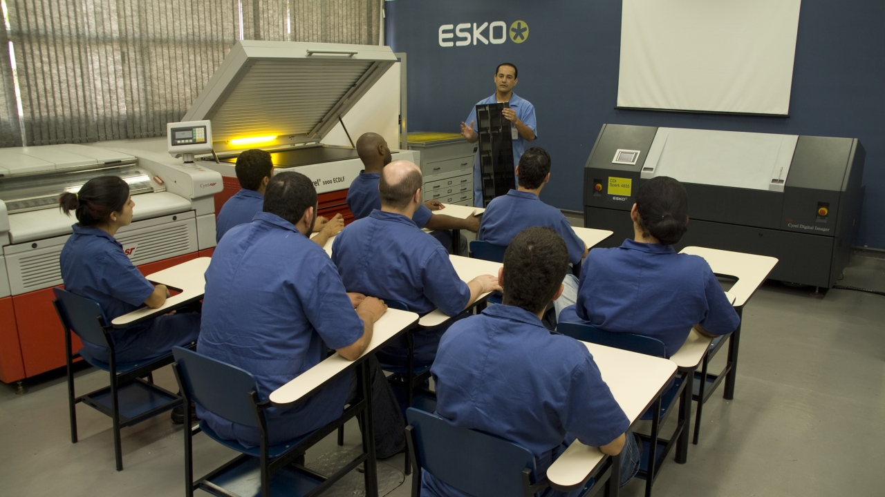 Esko has recently updated its collection of software at SENAI College in Brazil