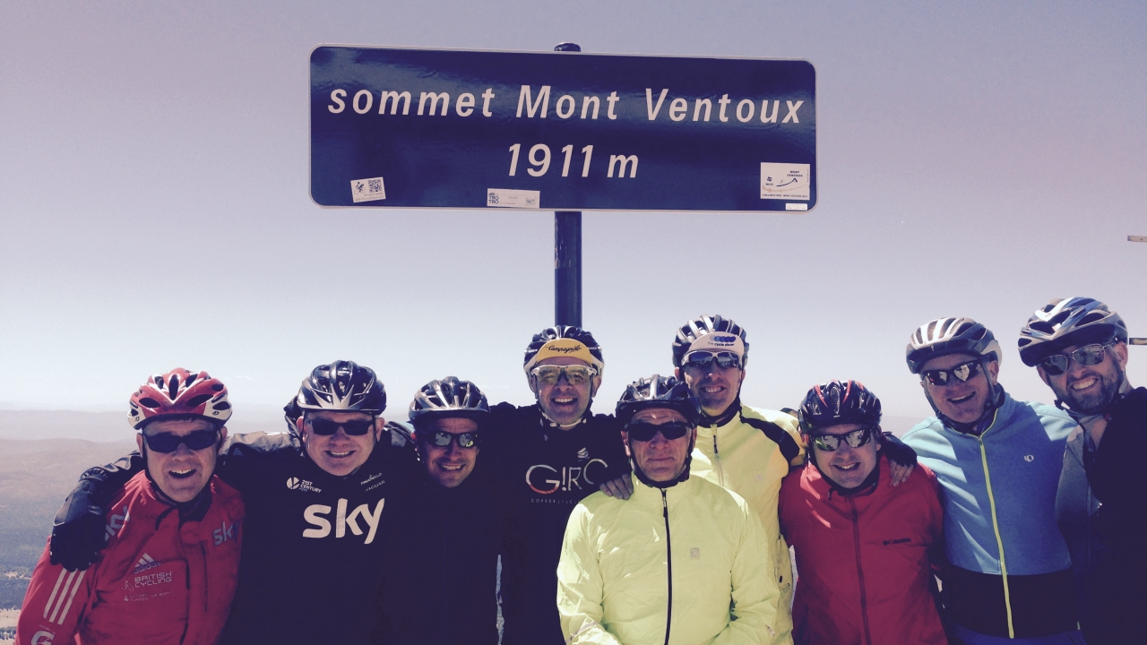 Employees from Tarsus cycled to the top of Mont Ventoux, a mountain in the Provence region of southern France