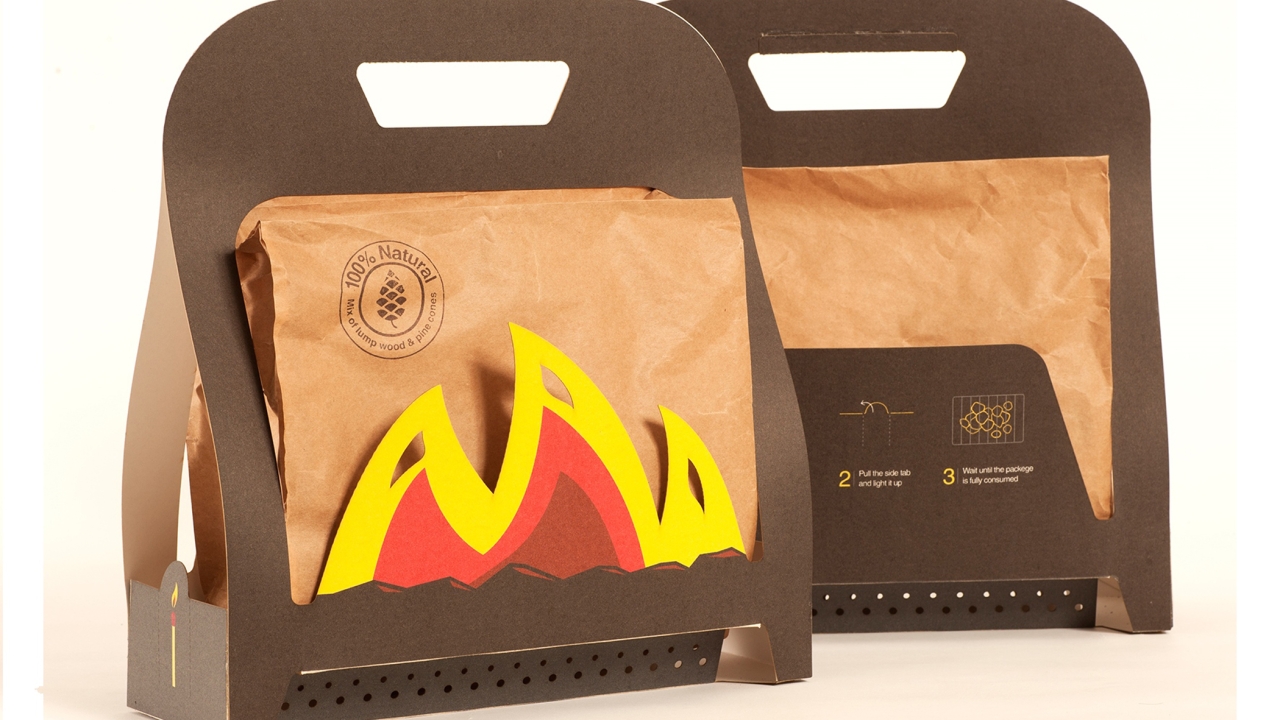 One step BBQ bag as designed by Ariel Anisfeld