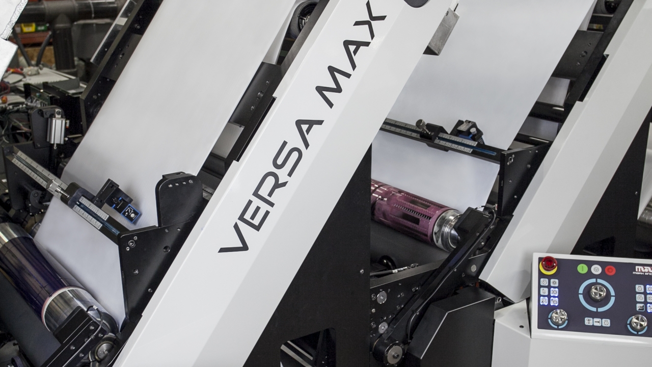 Introduced in late 2013, Versa Max was designed by Mark Andy to meet the demands of short run film and flexible packaging work