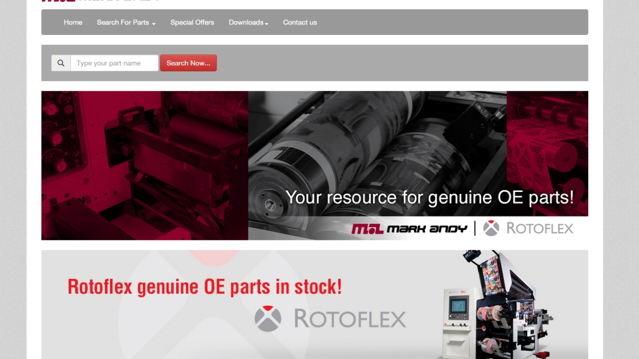 Mark Andy launches online parts store