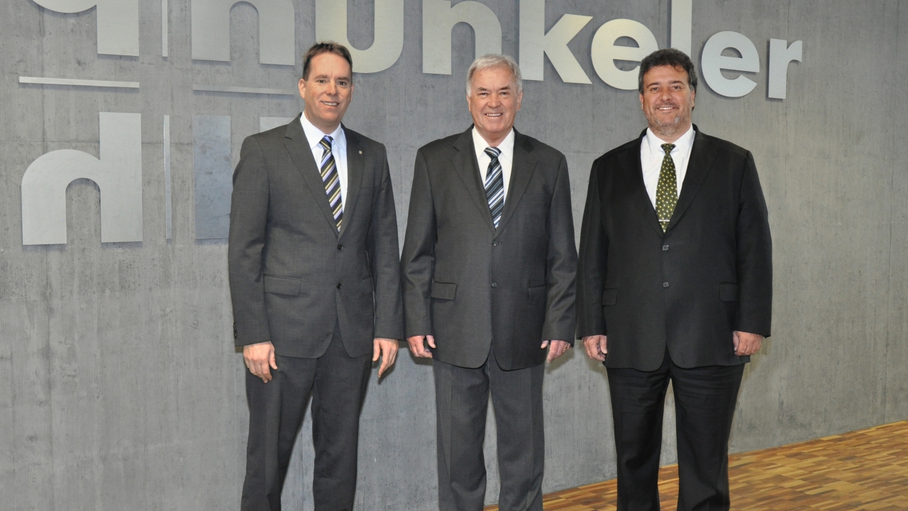 Pictured (from left): Michel Hunkeler, Franz Hunkeler and Stefan Hunkeler