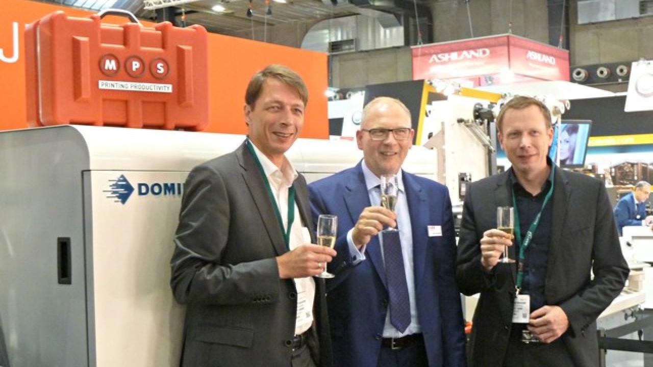 Matthias and Daniel Ostendorf of Optikett, and Bert van den Brink, technical director of MPS Matthias and Daniel Ostendorf of Optikett, and Bert van den Brink, technical director of MPS