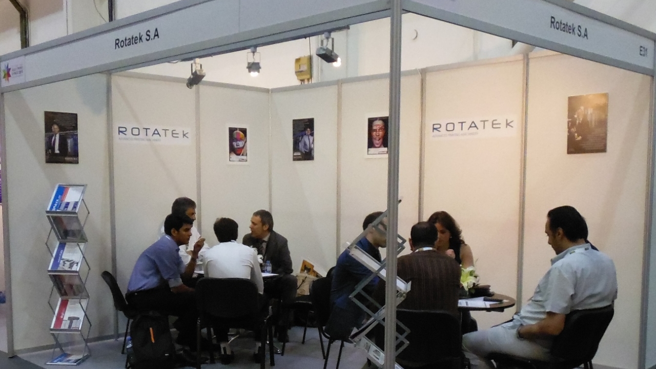 The Rotatek stand at Gulf Print & Pack 2015