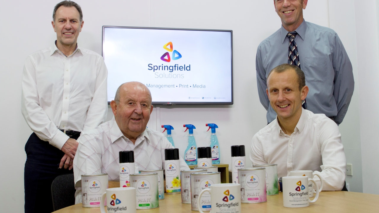 Pictured (from left): Steve Forster, financial director of Springfield Solutions; Albert Dass, chairman of Springfield Solutions; Mass Dass, joint managing director of Springfield Solutions; and Dennis Ebeltoft, joint managing director of Springfield Solutions