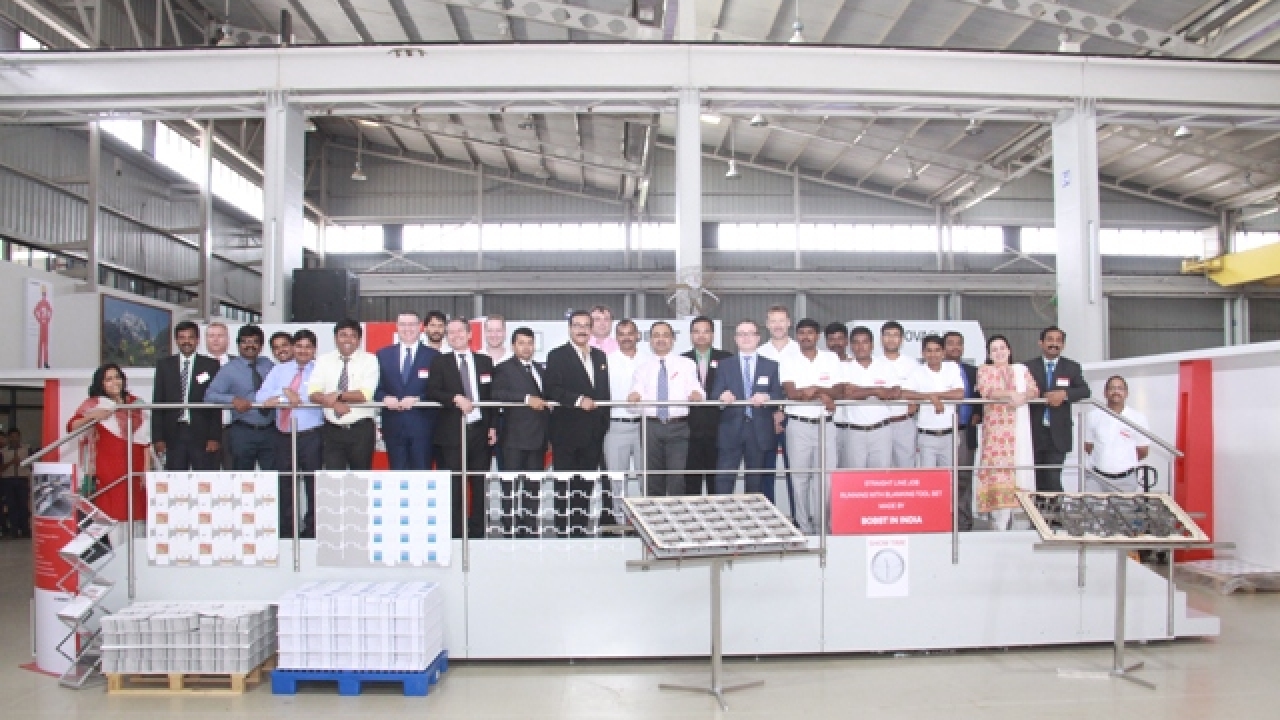 Bobst India team during the Open House at the Pune plant 