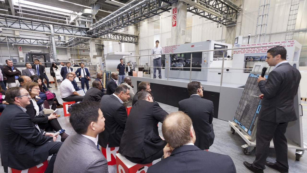 The Masterwork Promatrix 106 CS was the focal point of the last Packaging Days event at Heidelberg’s Wiesloch-Walldorf site in the spring