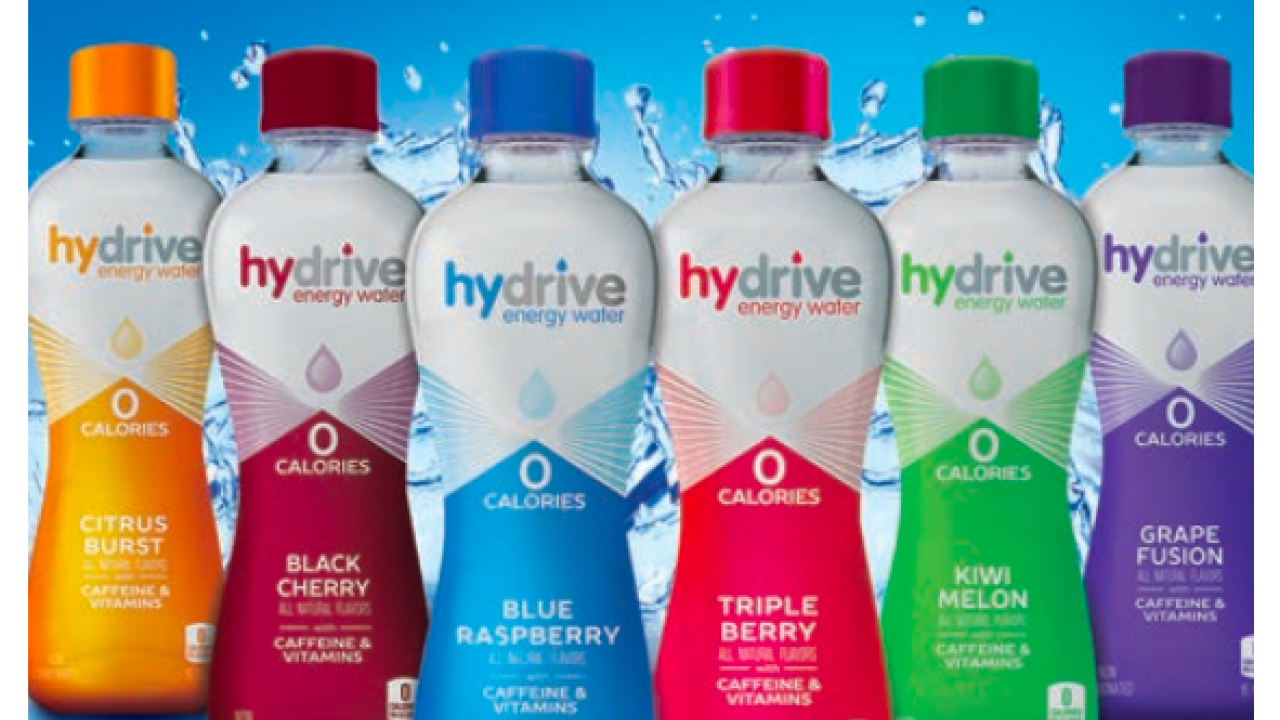 Redesign amps up energy water brand