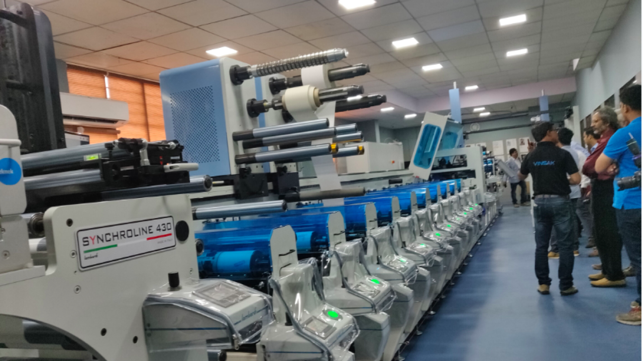 Lombardi Synchroline 430 installed at Total Print Solution in Mumbai