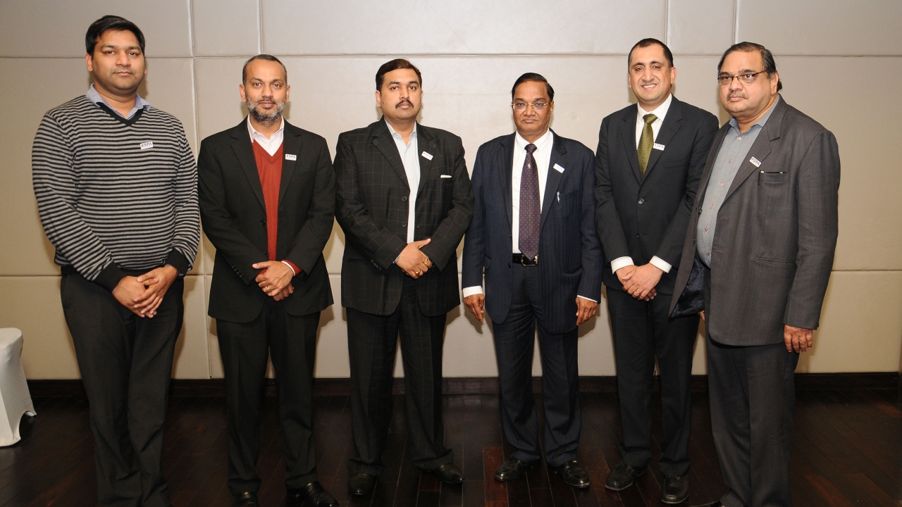 L to R: Mukesh Goyal, director, Gopsons Paper; Luv Shriram, managing director, Shriram Veritech; Arun Aggarwal, chief executive officer, Kantas Track-Pack; Umendra Kumar Gupta, chairman and managing director of Holostik India; Nakul Pasricha, Chief Operating Officer of PharmaSecure and Deepak Gupta, director, Shree Lamipack L to R: Mukesh Goyal, director, Gopsons Paper; Luv Shriram, managing director, Shriram Veritech; Arun Aggarwal, chief executive officer, Kantas Track-Pack; Umendra Kumar Gupta, chairman and managing director of Holostik India; Nakul Pasricha, Chief Operating Officer of PharmaSecure and Deepak Gupta, director, Shree Lamipack