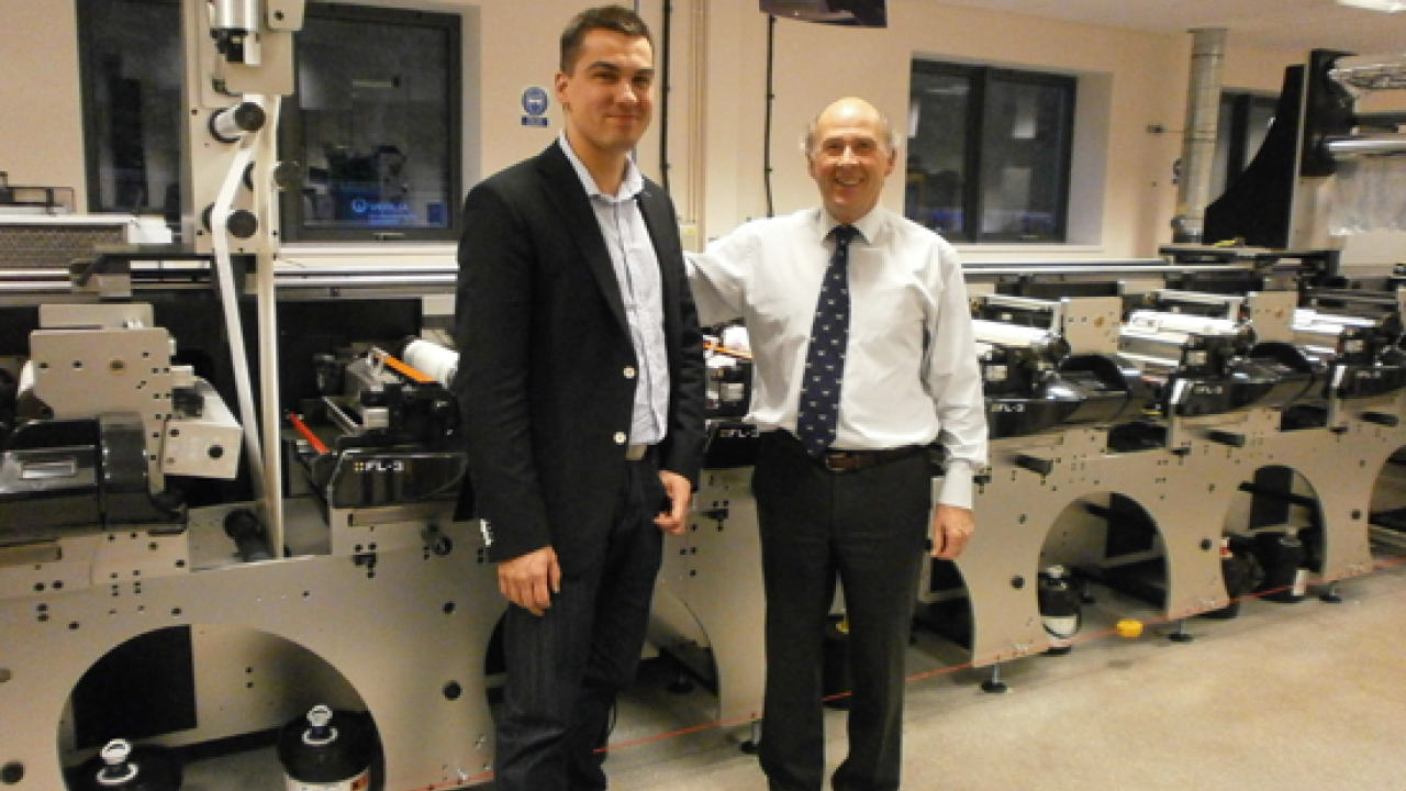 General manager of LR Print Solutions, Leszek Warmuzek alongside Edale’s export director Bernhard Grob General manager of LR Print Solutions, Leszek Warmuzek alongside Edale’s export director Bernhard Grob