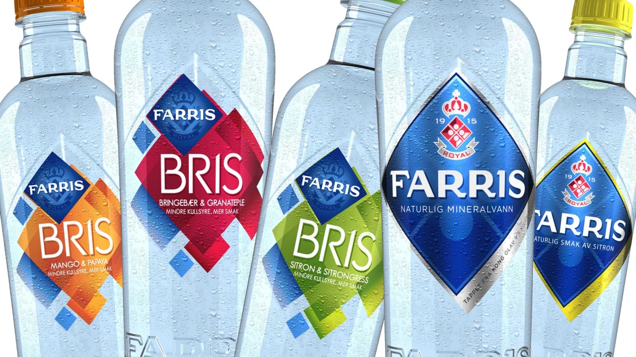 Beverage brand Carlsberg has used SpearRC for the labels for its oldest and best selling bottled mineral water in Norway, Farris, since early 2014