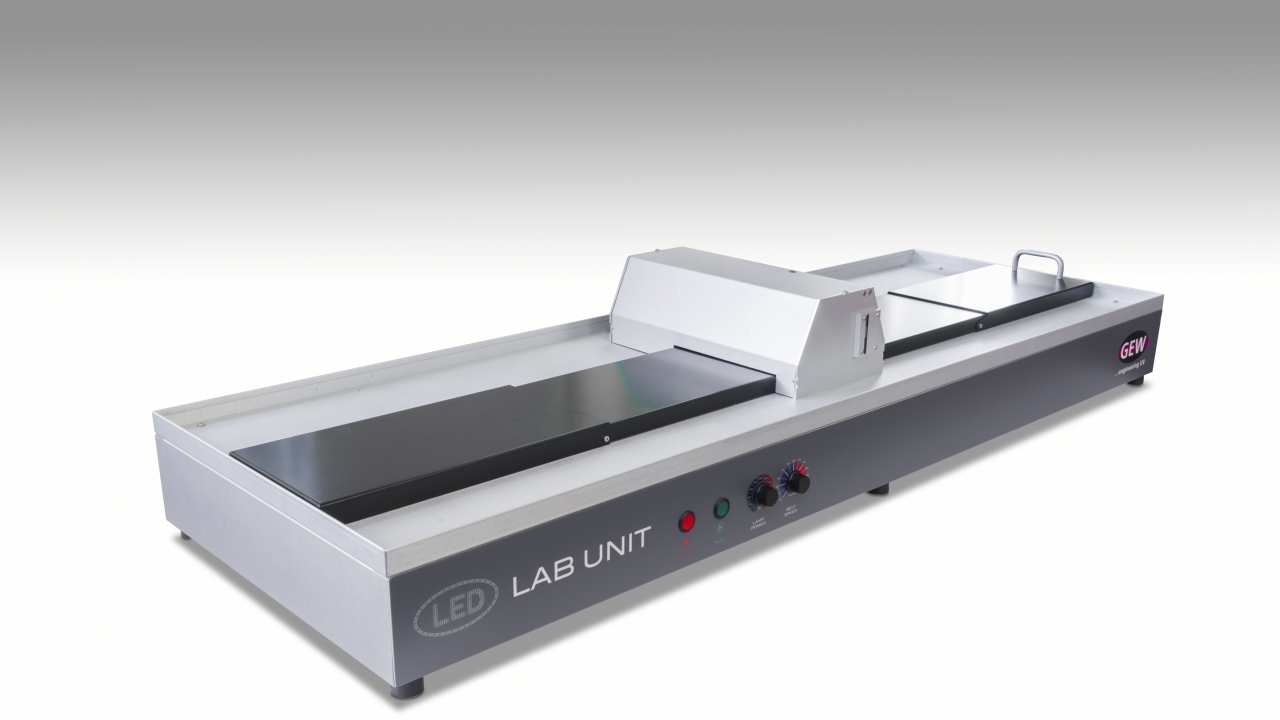 GEW said its new Magic Carpet LED lab system makes the task of developing and testing new UV LED ink formulations easy, accurate and ergonomic