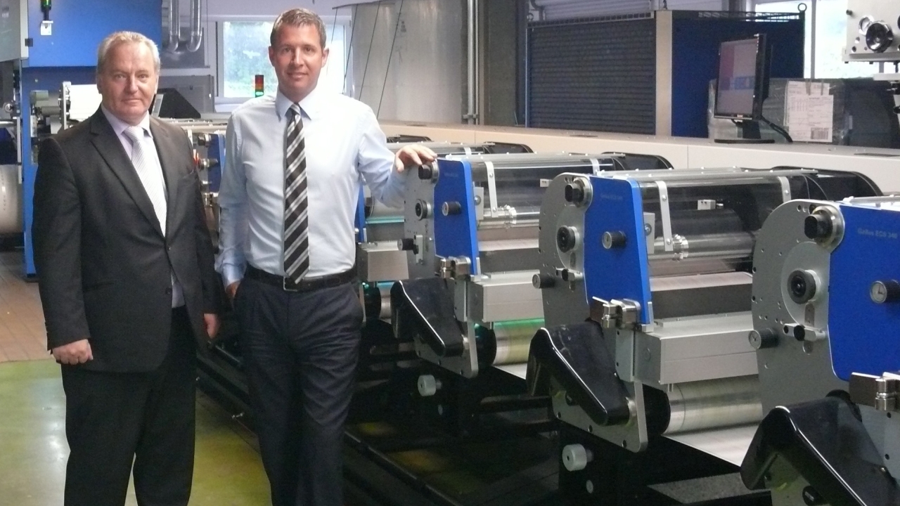 Klaus Hell (left), sales manager for the southern region at Gallus, and Oliver Finkbeiner, managing director at Rako Etiketten Süd Klaus Hell (left), sales manager for the southern region at Gallus, and Oliver Finkbeiner, managing director at Rako Etiketten Süd