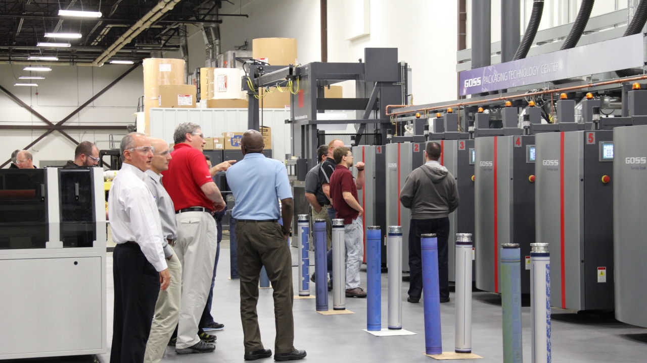 Goss International has reported a strong response to its recent week-long demonstration event in New Hampshire, which attracted more than 40 prospects representing a range of packaging facilities from across the US and Canada