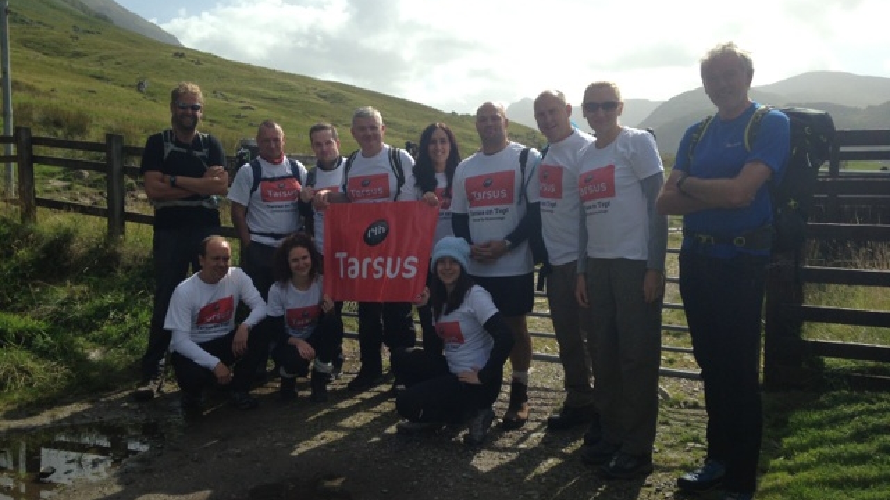 Team Tarsus at the start of the Three Peaks challenge