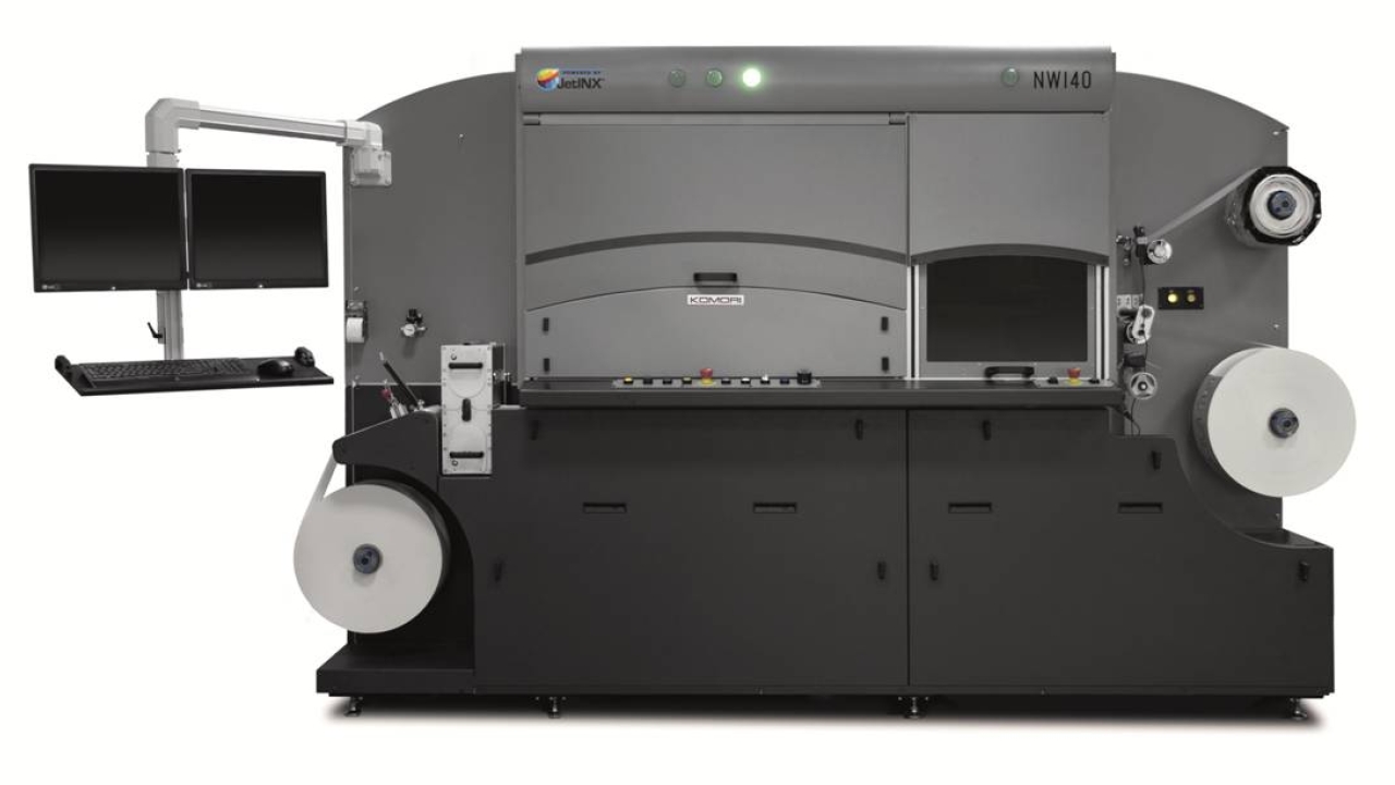 Komori and INX launch new inkjet UV digital press 