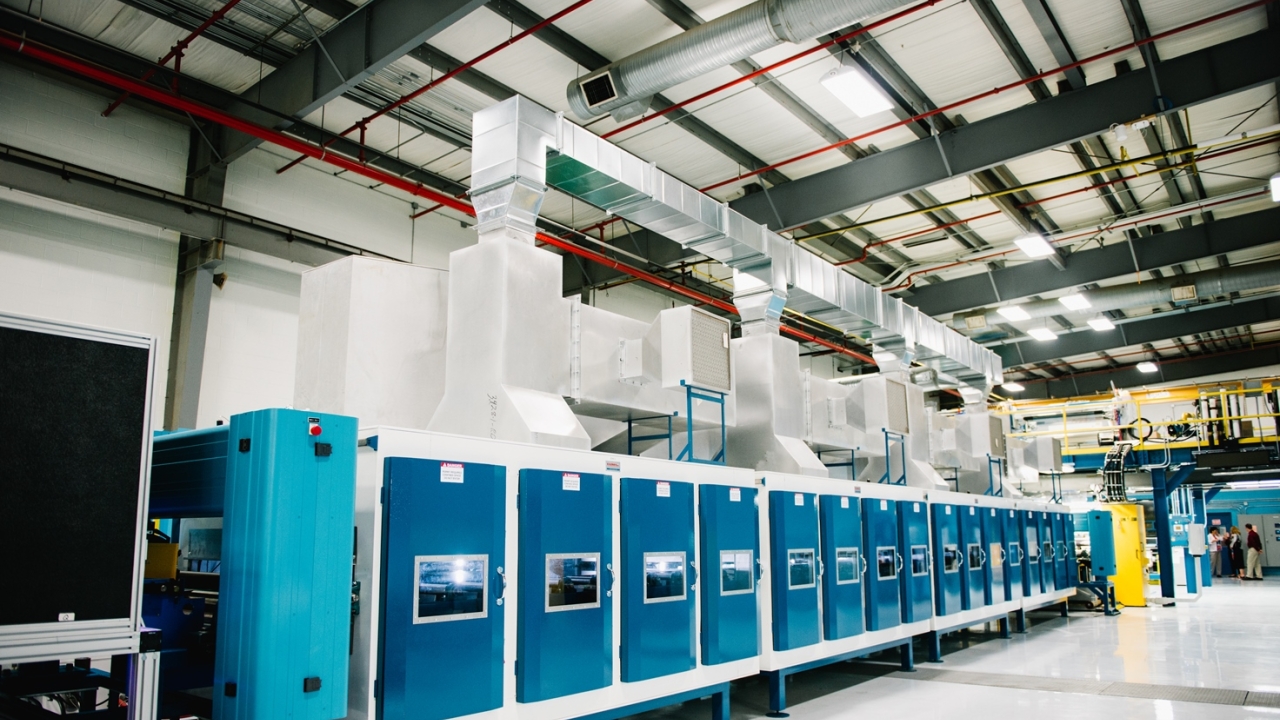 The 100ft, fully enclosed photopolymer plate production line is the first new line of its kind to be built in over a decade