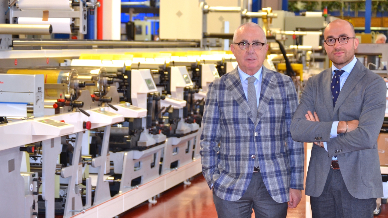 Pictured: Antonio Iannone (left), president of Nuceria Adhesivi, and Guido Iannone, the company’s general manager Pictured: Antonio Iannone (left), president of Nuceria Adhesivi, and Guido Iannone, the company’s general manager