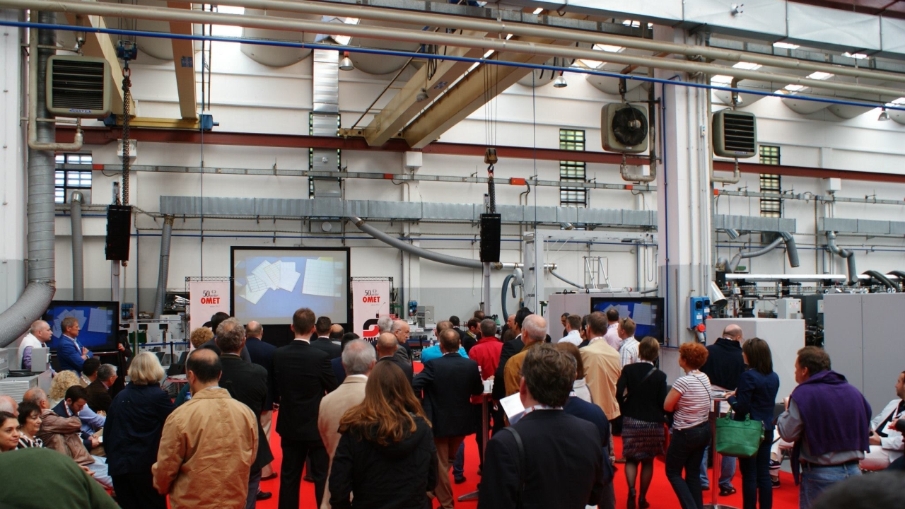 A VIP event in Italy was part of Omet's 50th birthday celebrations 