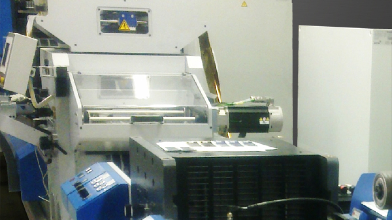 Wine label printer adds foil embossing to semi-rotary press Wine label printer adds foil embossing to semi-rotary press