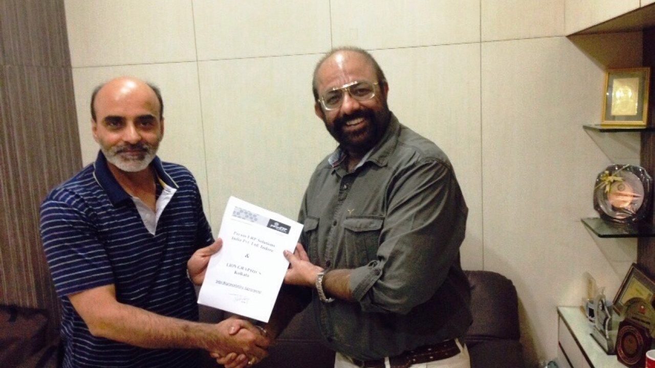 Vinod Nawab, partner at Param ERP Solutions with Amitabh Luthra of Printers Supply Company