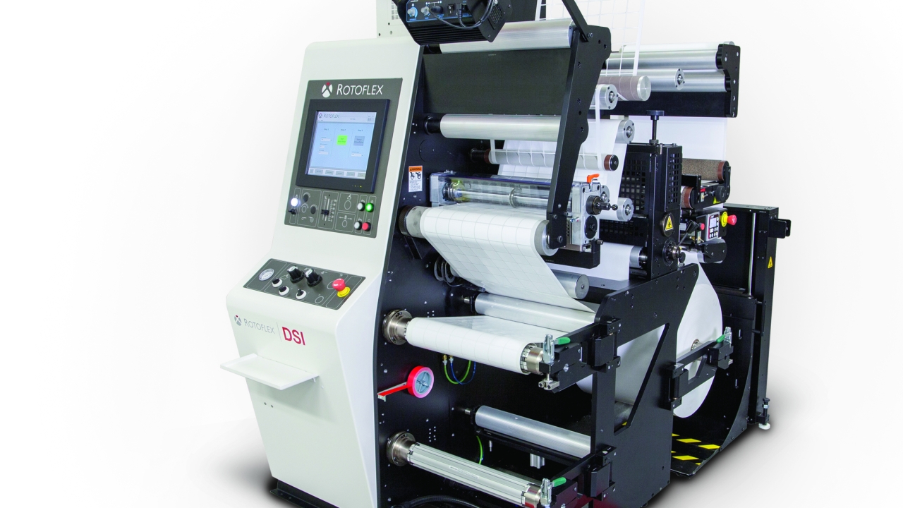 Rotoflex has redesigned its DSI die-cutting platform to be a smaller footprint machine which is faster and more responsive to today’s changing production requirements