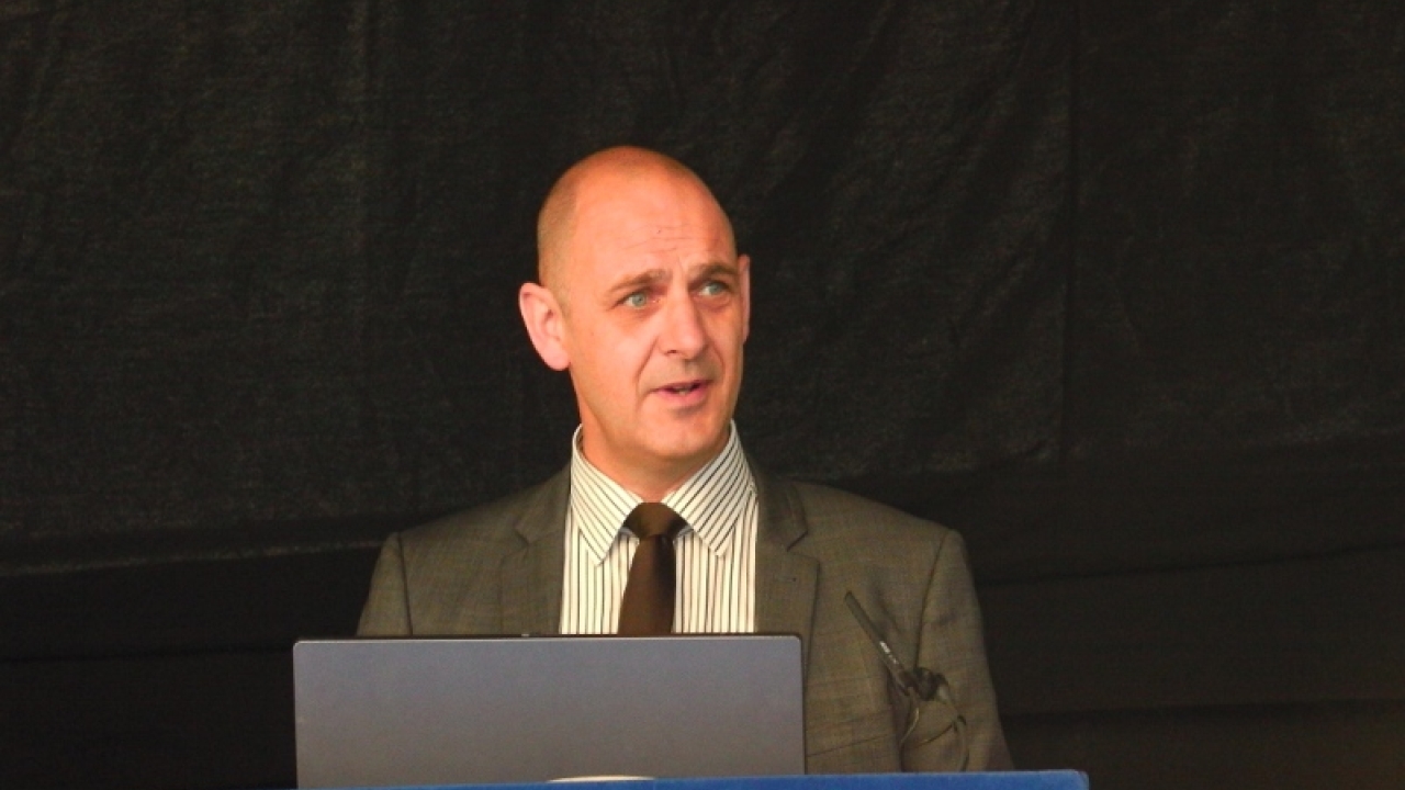 Chris Green, business development director in Europe, RotoMetrics, speaking at the 2012 European Open House