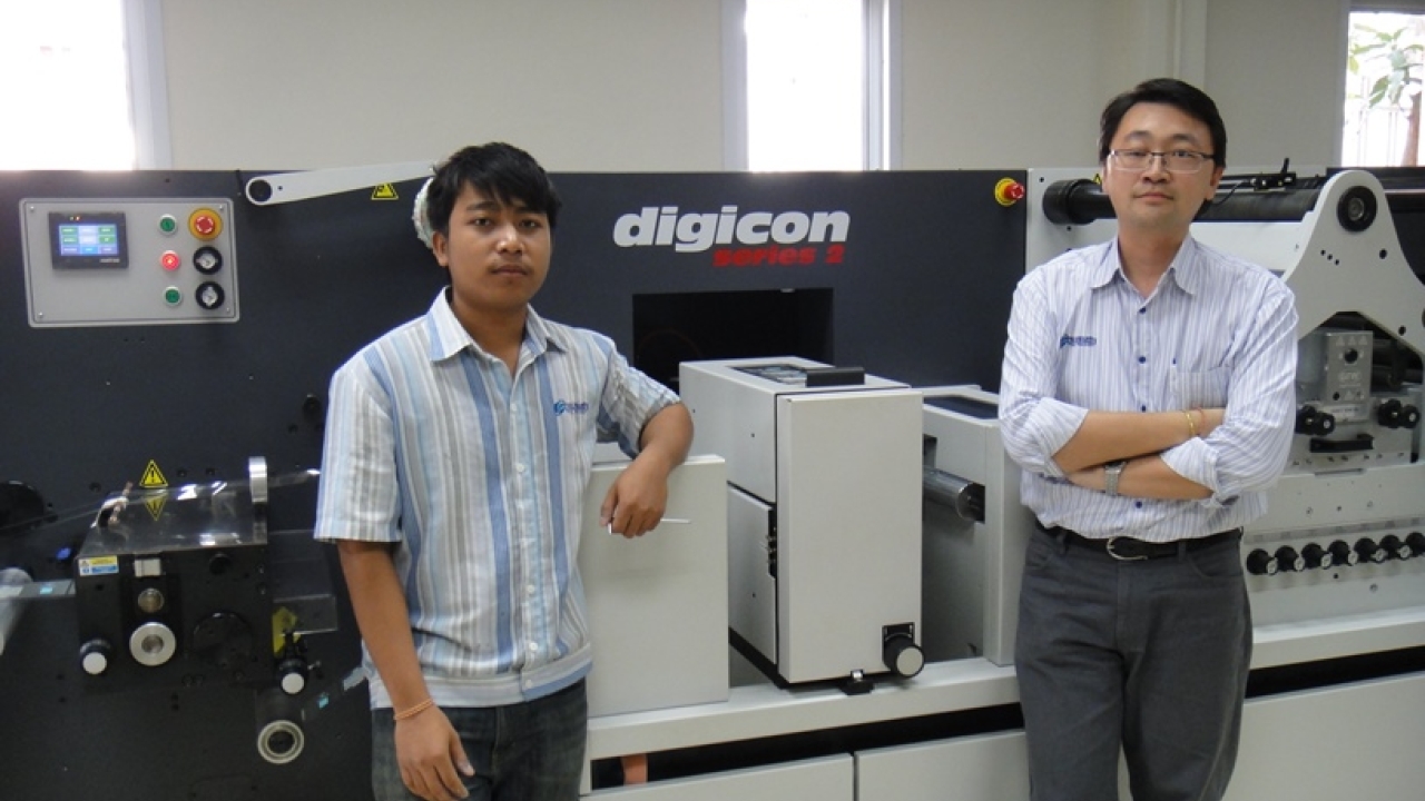 Thai label printer installs Digicon converting line Thai label printer installs Digicon converting line