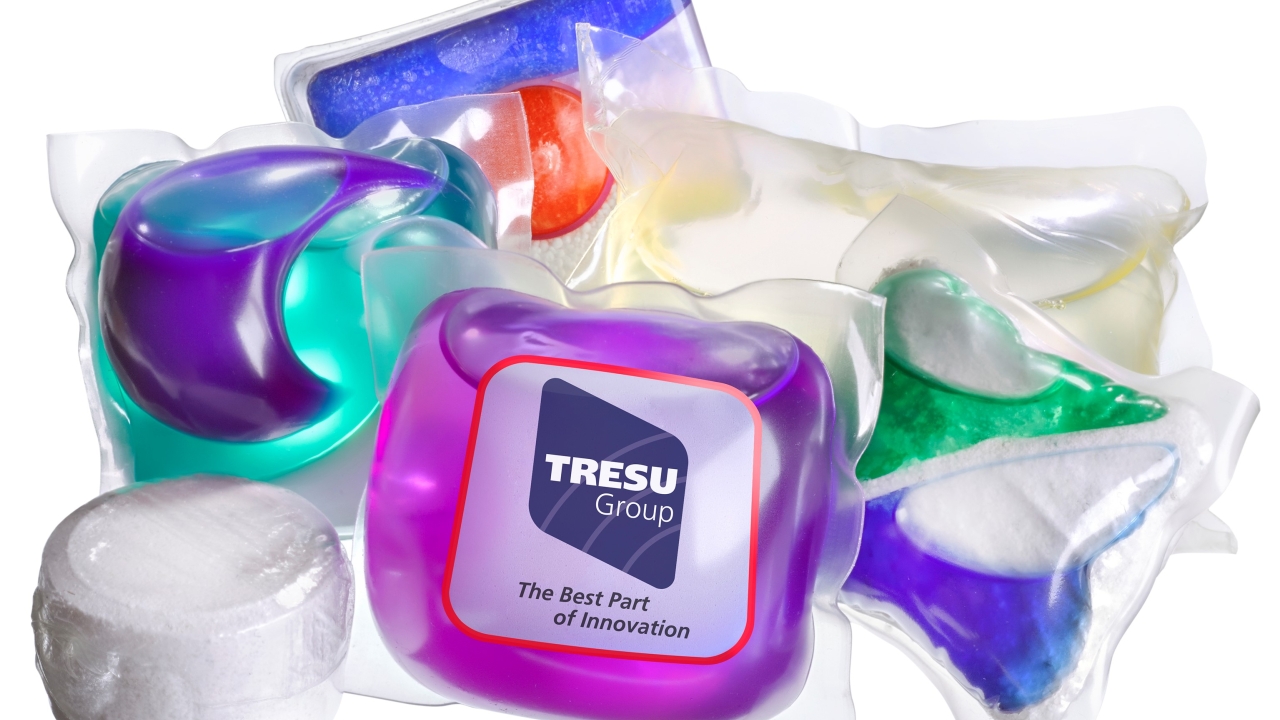 Danish flexo technology provider Tresu Group has introduced a customized flexo printing module for integration into a water-soluble detergent pouch filling and converting line