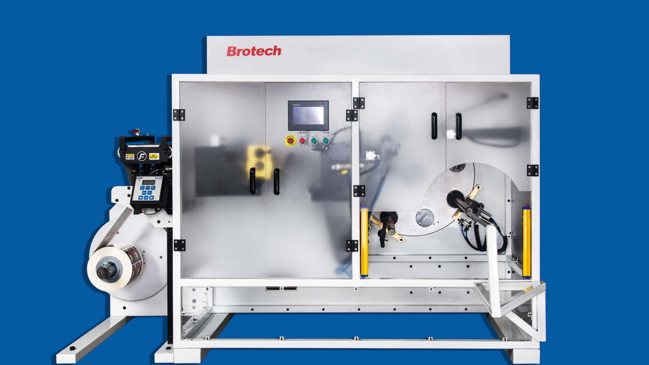 Brotech Eurotech 330 self-contained turret rewinder