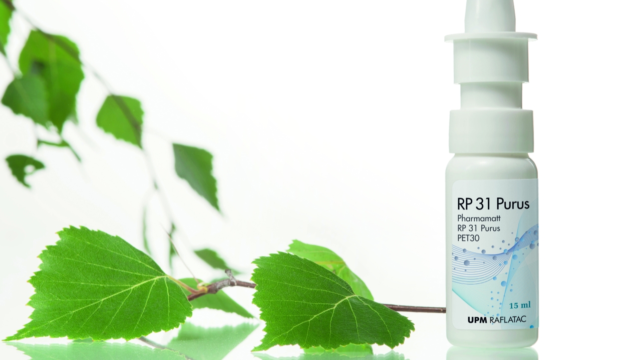 One of UPM Raflatac’s key innovations featuring at Pharmapack will be the migration-safe RP 31 Purus adhesive