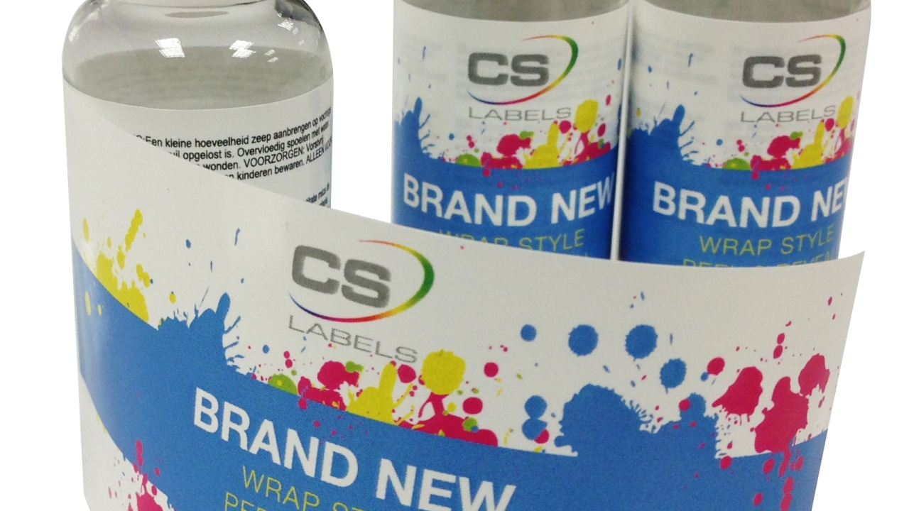 CS Labels’ wraparound label is just one long label that is constructed so that it can wrap around itself when applied to a product CS Labels’ wraparound label is just one long label that is constructed so that it can wrap around itself when applied to a product