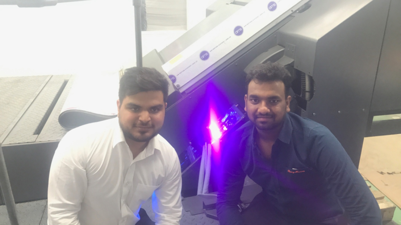 Abhishek Paul (left), director of APL Machinery, and Aman Goel (right), director of AB Print Pack