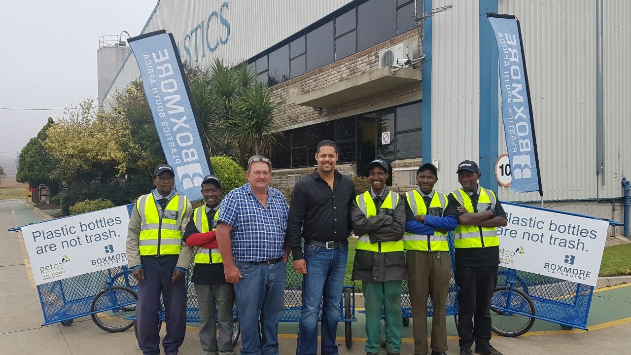 Boxmore Packaging and Petco have formed a joint venture to sponsor the provision of waste recycling trolleys to five PET collectors Boxmore Packaging and Petco have formed a joint venture to sponsor the provision of waste recycling trolleys to five PET collectors