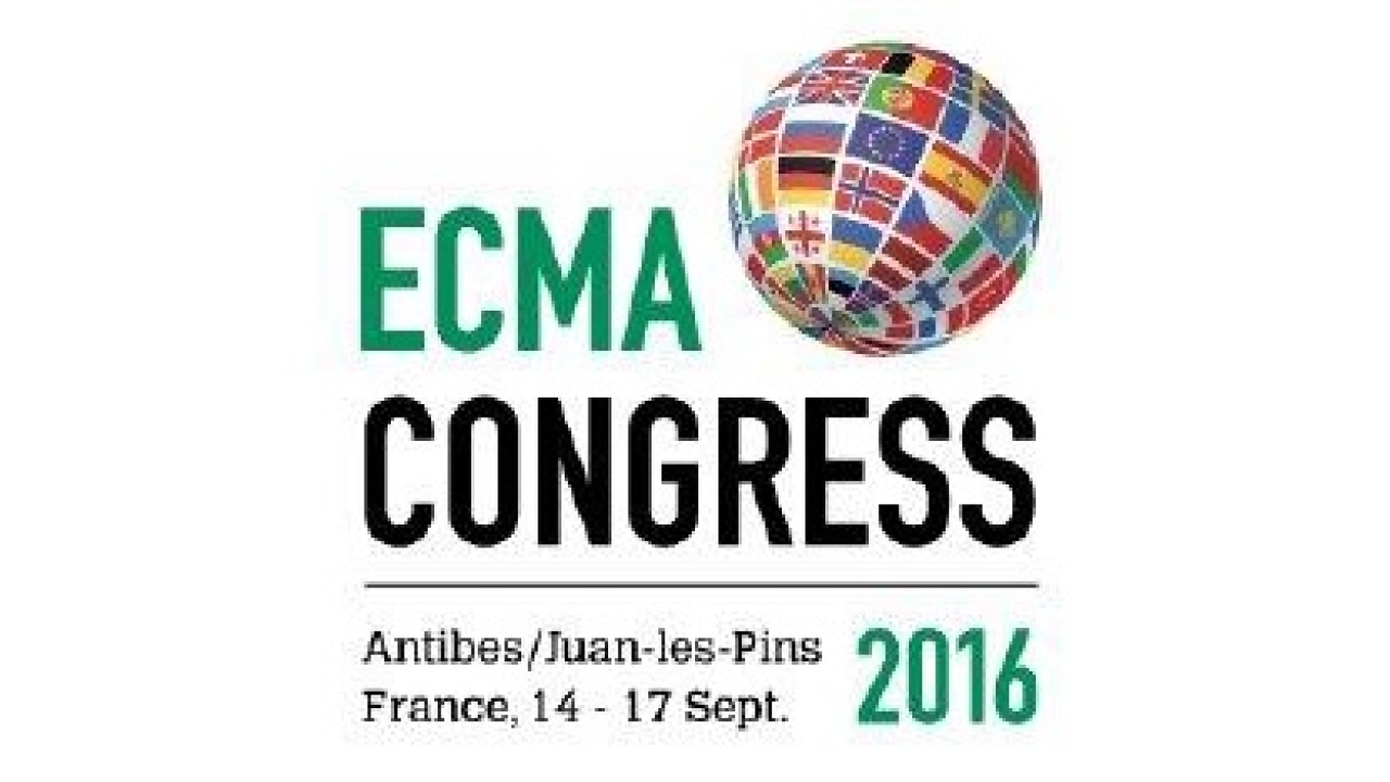 The ECMA Annual Congress 2016 takes place September 14-17 in Antibes/Juan-les-Pins, France