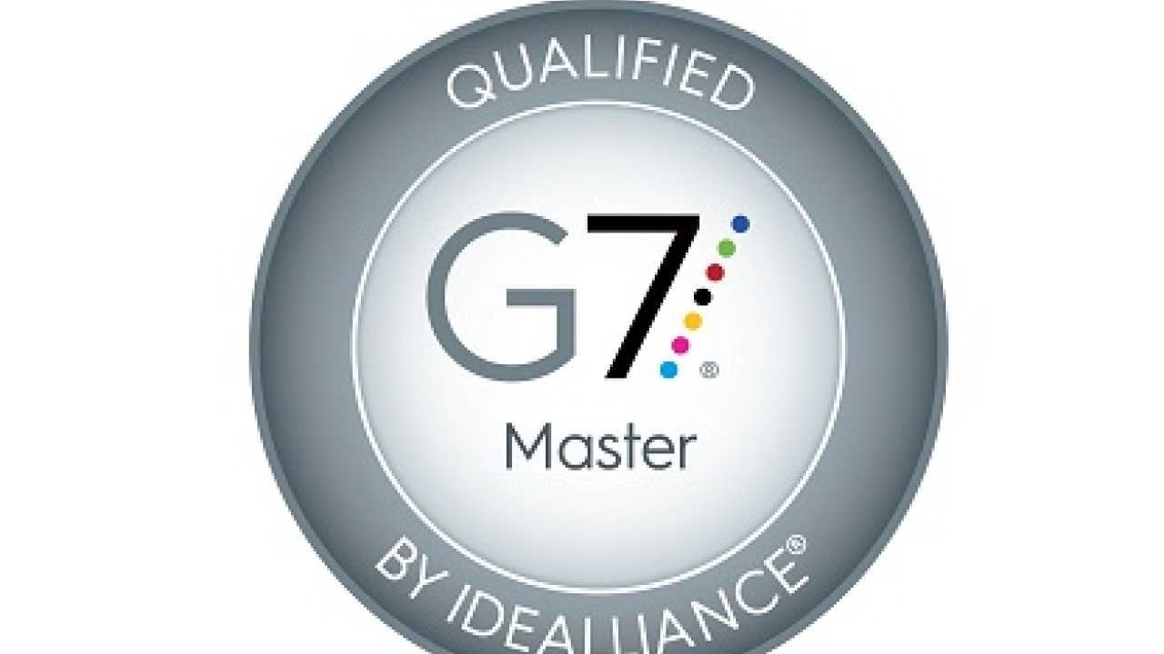 G7 Master Qualification is awarded by Idealliance, a not-for-profit industry group dedicated to guiding print production best practices, specifications and standards, worldwide
