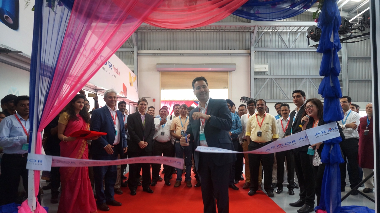 Hubert De Boisredon, CEO and chairman at Armor, inaugurating the new factory in India