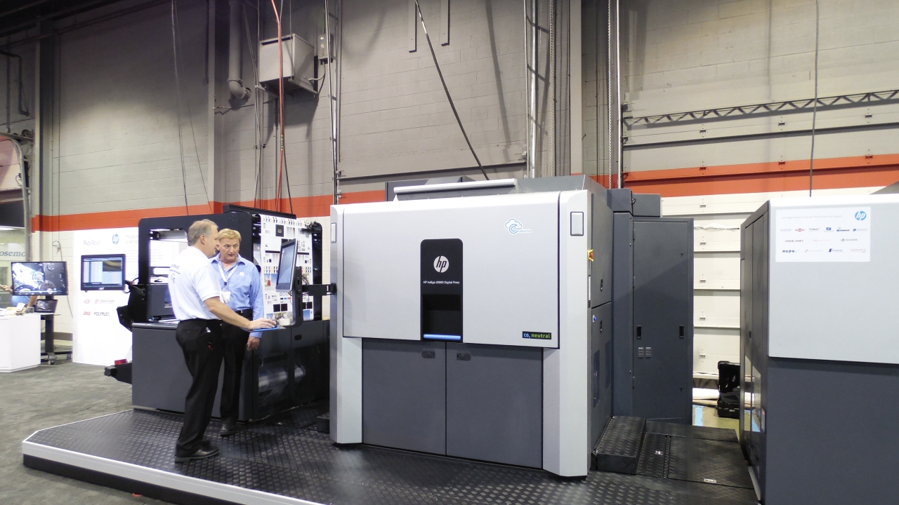 HP Indigo is showing a 20000 digital press at Labelexpo Americas 2016