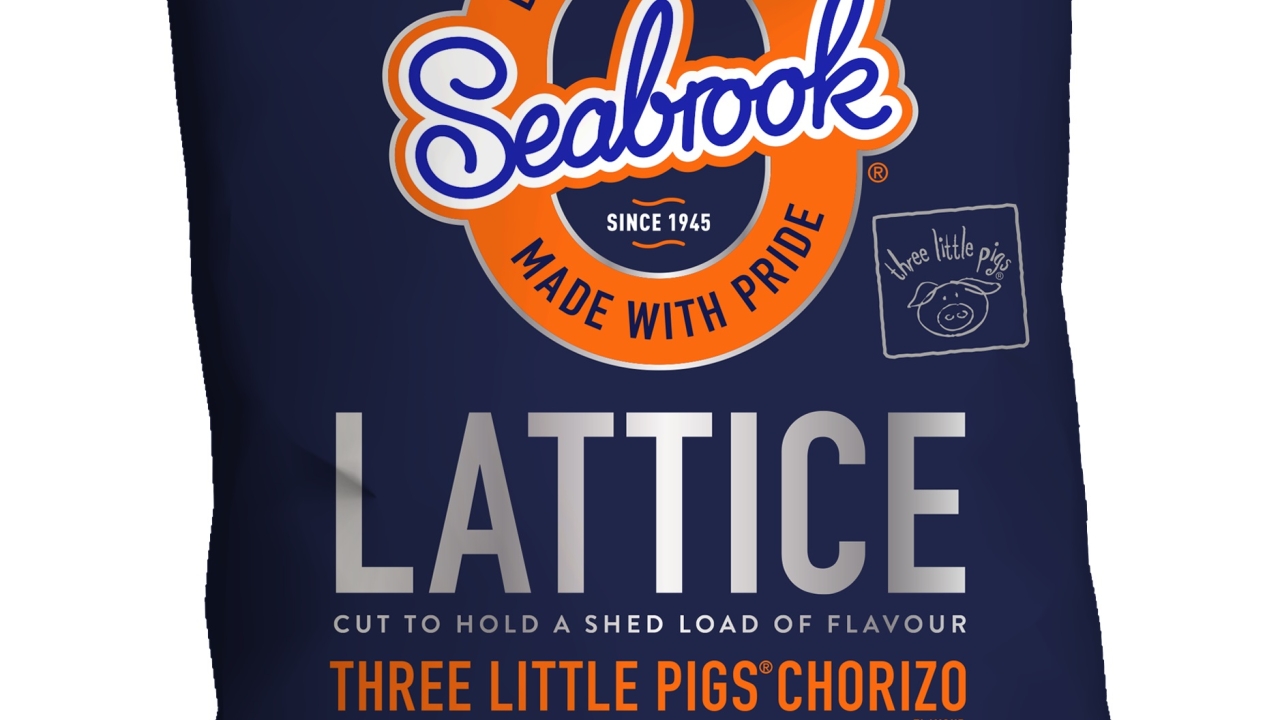 The new packaging will hit shelves in March 2017 across the full Seabrook Crisps Lattice range