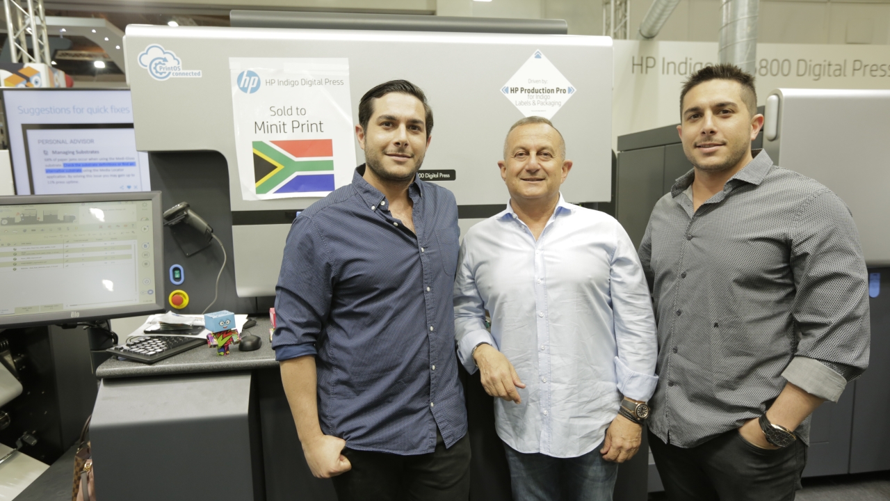 Pictured (from left): Minit Print's Terry Shiller, Stan Shiller, Dean Shiller