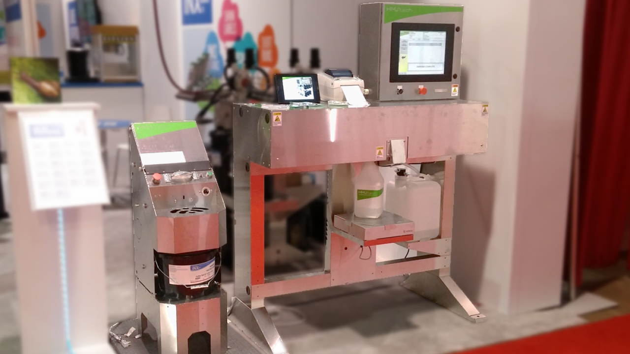 HMJ tech launched its HMJ-250 Medium Batch Dispenser at Labelexpo Americas 2016 HMJ tech launched its HMJ-250 Medium Batch Dispenser at Labelexpo Americas 2016