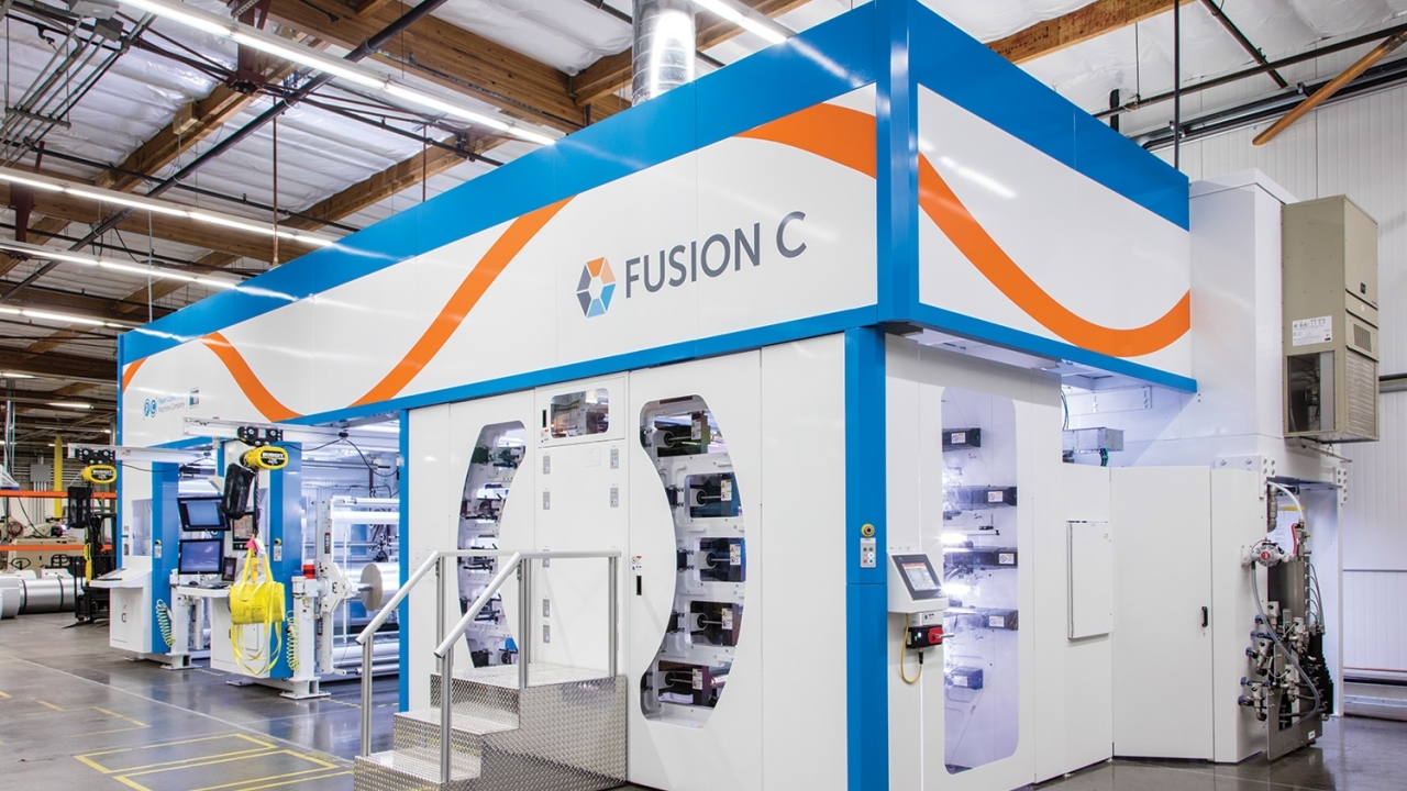 The Fusion C is Label Technology’s first central impression press The Fusion C is Label Technology’s first central impression press
