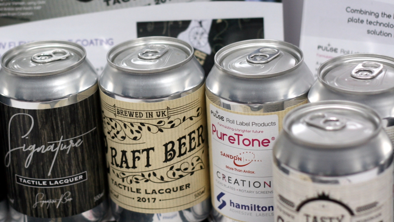 The new food packaging compliant UV flexo rough texture varnish is aimed at the craft beer label market and other specialized print applications The new food packaging compliant UV flexo rough texture varnish is aimed at the craft beer label market and other specialized print applications