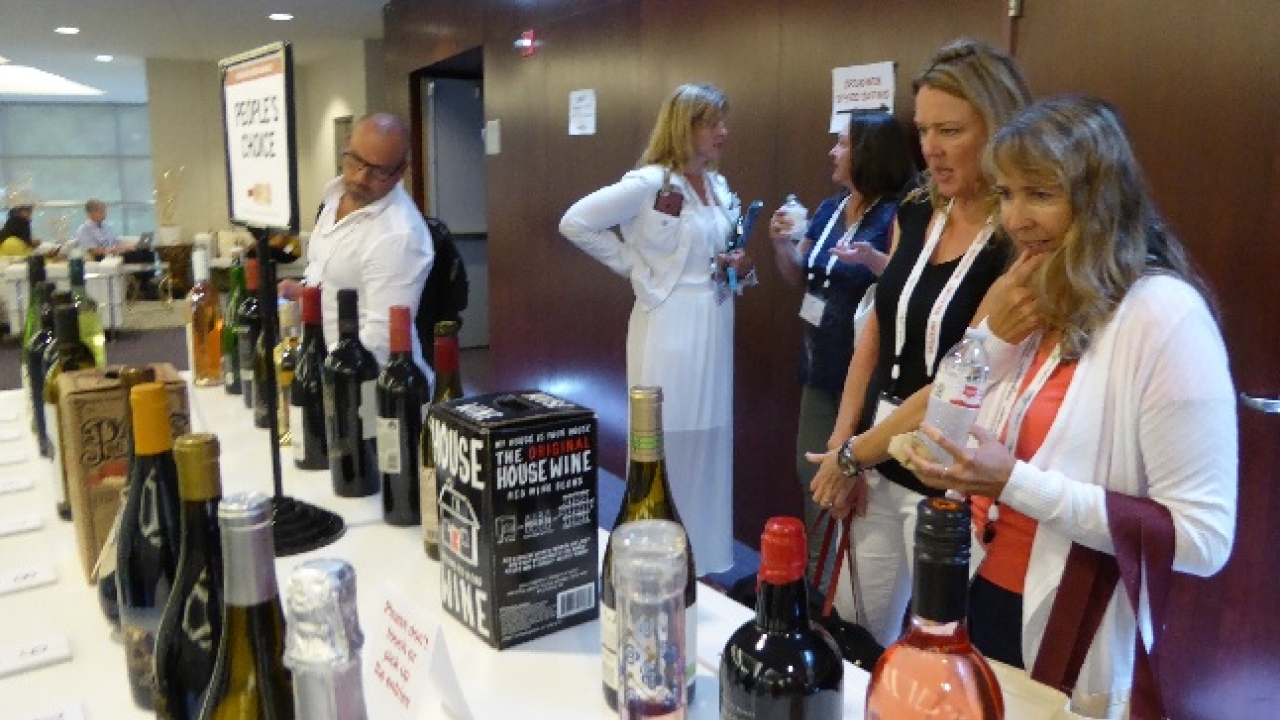 Visitors to the Wine & Vine Packaging Conference vote for best the best label or package